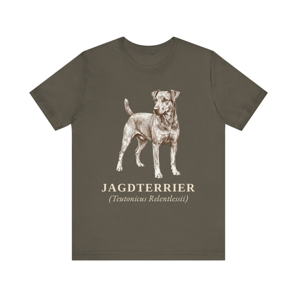Jagdterrier Latin Shirt, Vintage Dog Sketch Tee, Dog Latin Gift