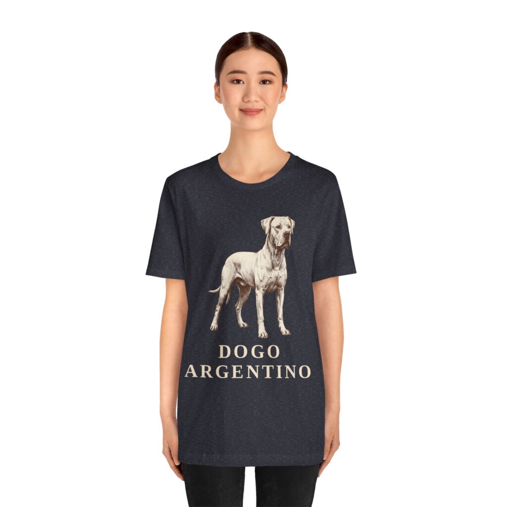 Dogo Argentino Shirt, Vintage Dog Sketch Tee, Dog Lover Gift