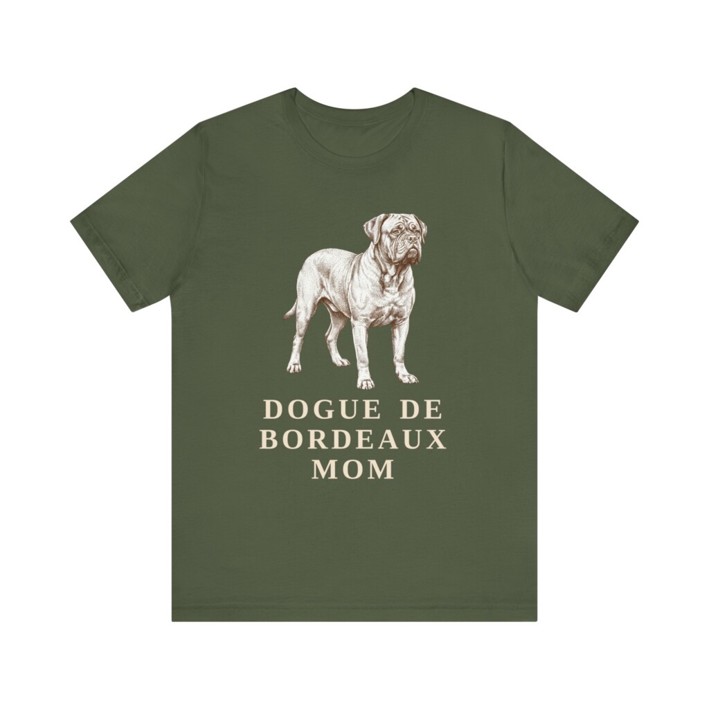 Dogue de Bordeaux Mom Shirt, Vintage Dog Sketch Tee, Dog Mom Gift