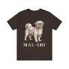 Mal-Shi Shirt, Vintage Dog Sketch Tee, Dog Lover Gift