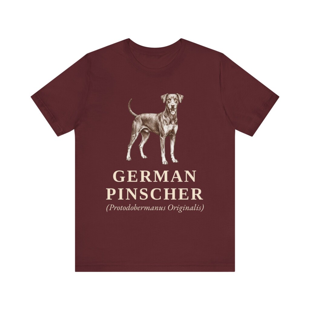 German Pinscher Latin Shirt, Vintage Dog Sketch Tee, Dog Latin Gift