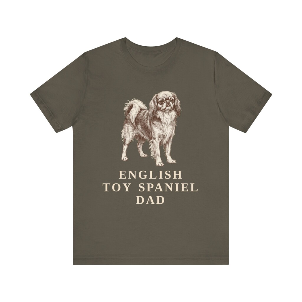English Toy Spaniel Dad Shirt, Vintage Dog Sketch Tee, Dog Dad Gift English Toy Spaniel Dad Shirt, Vintage Dog Sketch Tee, Dog Dad Gift