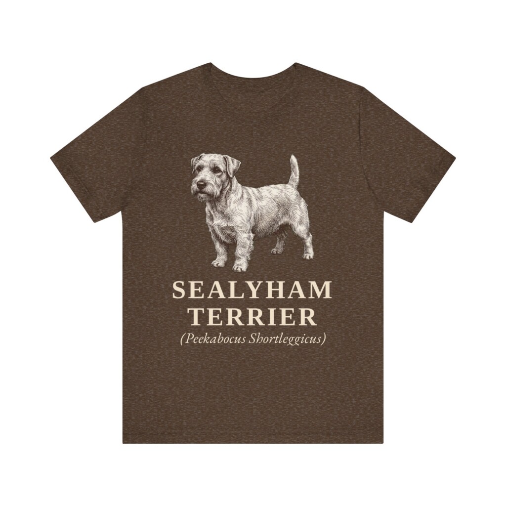 Sealyham Terrier Latin Shirt, Vintage Dog Sketch Tee, Dog Latin Gift