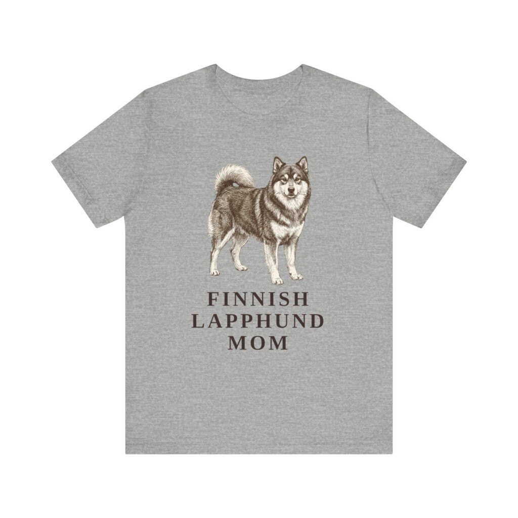 Finnish Lapphund Mom Shirt, Vintage Dog Sketch Tee, Dog Mom Gift
