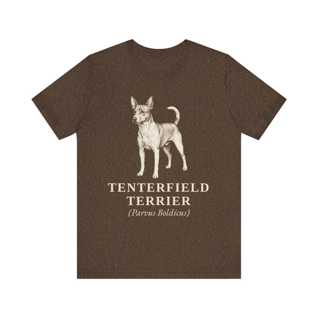 Tenterfield Terrier Latin Shirt, Vintage Dog Sketch Tee, Dog Latin Gift