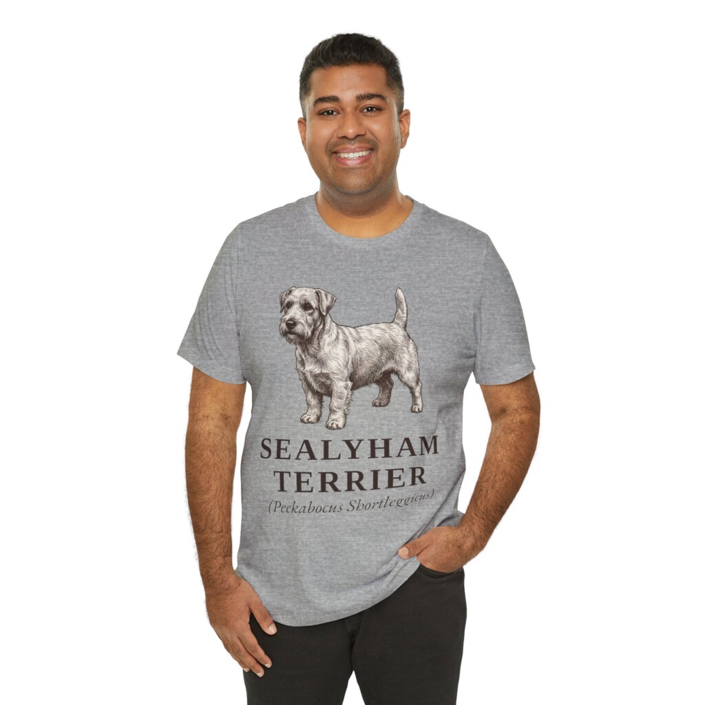 Sealyham Terrier Latin Shirt, Vintage Dog Sketch Tee, Dog Latin Gift