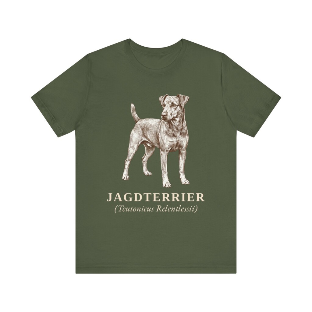 Jagdterrier Latin Shirt, Vintage Dog Sketch Tee, Dog Latin Gift