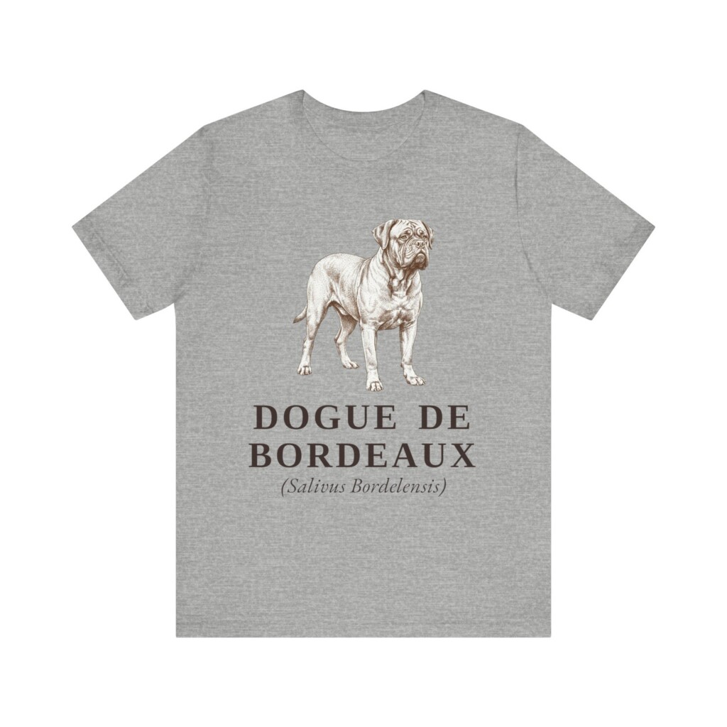 Dogue de Bordeaux Latin Shirt, Vintage Dog Sketch Tee, Dog Latin Gift