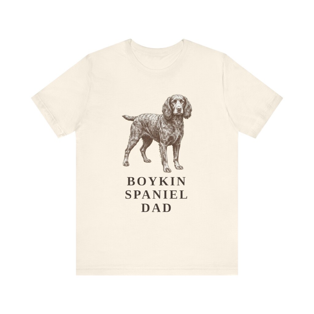 Boykin Spaniel Dad Shirt, Vintage Dog Sketch Tee, Dog Dad Gift Boykin Spaniel Dad Shirt, Vintage Dog Sketch Tee, Dog Dad Gift