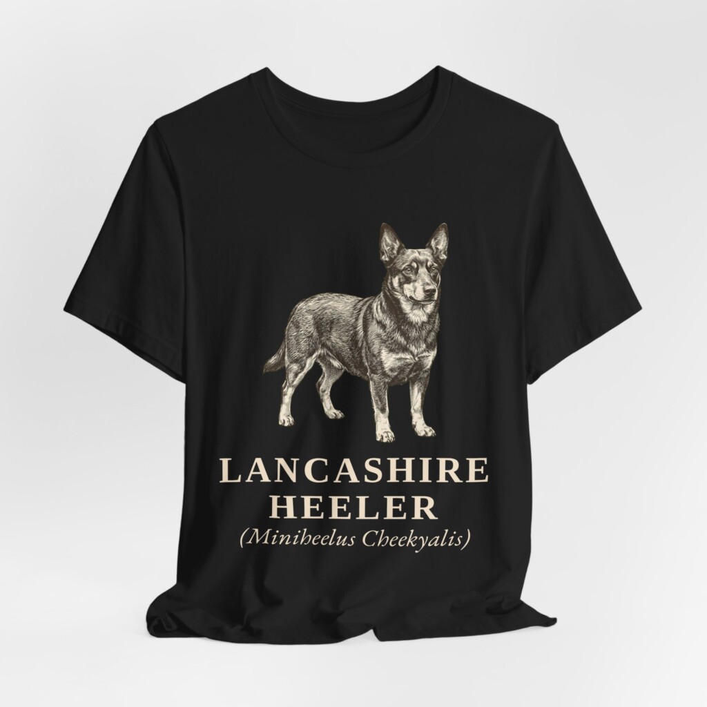 Lancashire Heeler Latin Shirt, Vintage Dog Sketch Tee, Dog Latin Gift