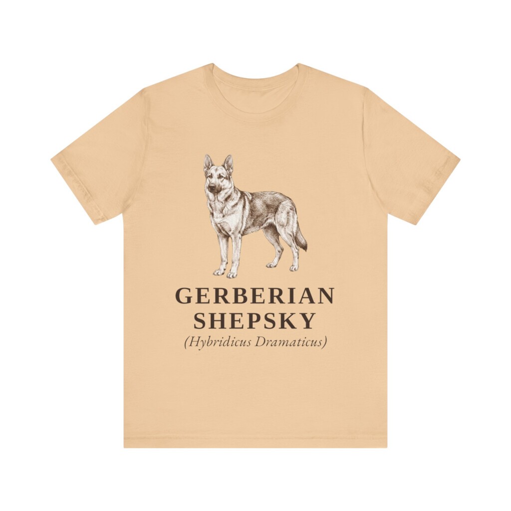 Gerberian Shepsky Latin Shirt, Vintage Dog Sketch Tee, Dog Latin Gift Gerberian Shepsky Latin Shirt, Vintage Dog Sketch Tee, Dog Latin Gift