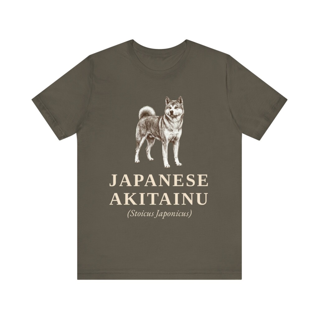 Japanese Akitainu Latin Shirt, Vintage Dog Sketch Tee, Dog Latin Gift Japanese Akitainu Latin Shirt, Vintage Dog Sketch Tee, Dog Latin Gift