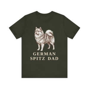 German Spitz Dad Shirt, Vintage Dog Sketch Tee, Dog Dad Gift