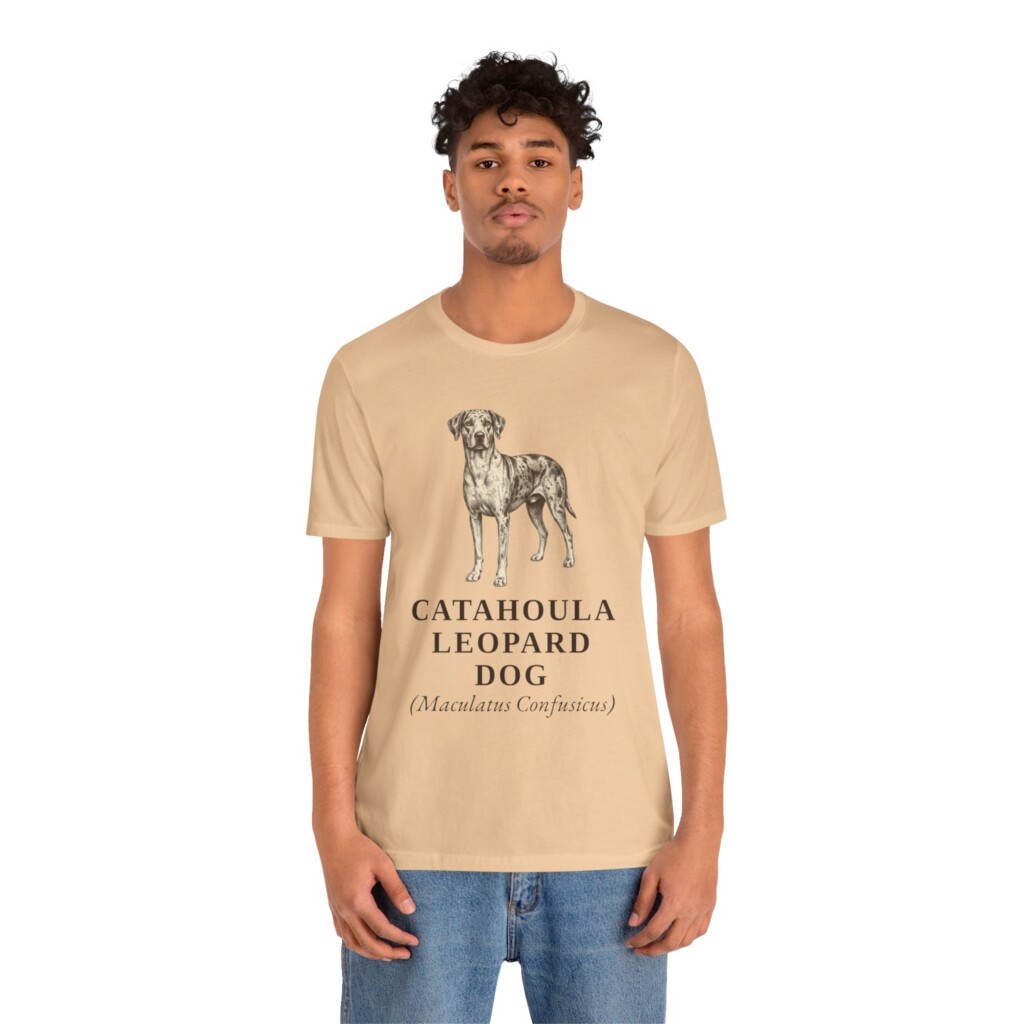 Catahoula Leopard Dog Latin Shirt, Vintage Dog Sketch Tee, Dog Latin Gift