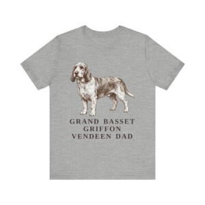 Grand Basset Griffon Vendeen Dad Shirt, Vintage Dog Sketch Tee, Dog Dad Gift
