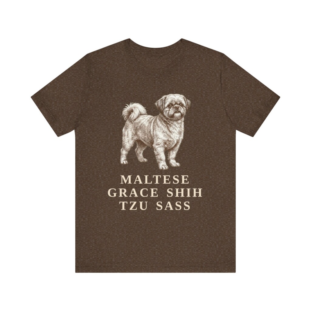Mal-Shi Humor Shirt, Vintage Dog Sketch Tee, Dog Humor Gift Mal-Shi Humor Shirt, Vintage Dog Sketch Tee, Dog Humor Gift