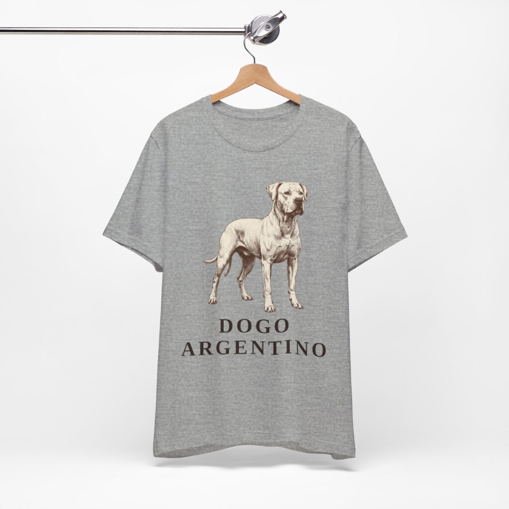 Dogo Argentino Shirt, Vintage Dog Sketch Tee, Dog Lover Gift