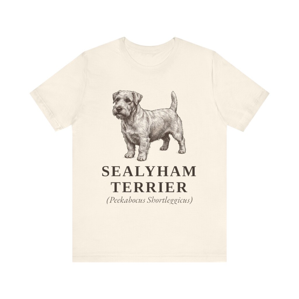 Sealyham Terrier Latin Shirt, Vintage Dog Sketch Tee, Dog Latin Gift
