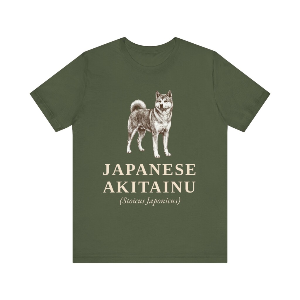 Japanese Akitainu Latin Shirt, Vintage Dog Sketch Tee, Dog Latin Gift Japanese Akitainu Latin Shirt, Vintage Dog Sketch Tee, Dog Latin Gift