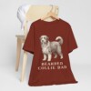 Bearded Collie Dad Shirt, Vintage Dog Sketch Tee, Dog Dad Gift