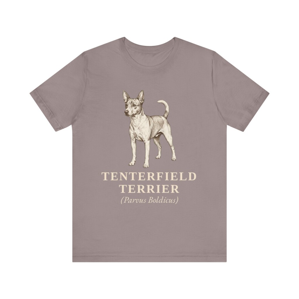 Tenterfield Terrier Latin Shirt, Vintage Dog Sketch Tee, Dog Latin Gift
