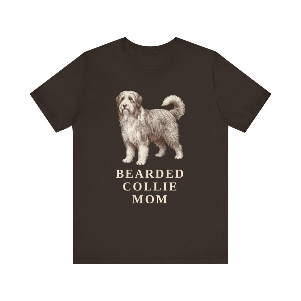 Bearded Collie Mom Shirt, Vintage Dog Sketch Tee, Dog Mom Gift Bearded Collie Mom Shirt, Vintage Dog Sketch Tee, Dog Mom Gift