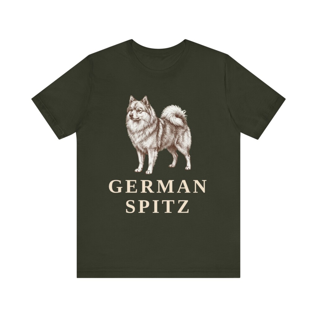 German Spitz Shirt, Vintage Dog Sketch Tee, Dog Lover Gift