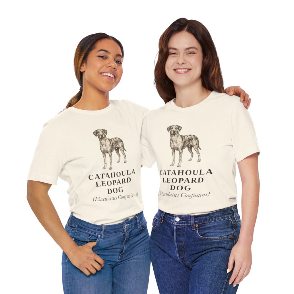 Catahoula Leopard Dog Latin Shirt, Vintage Dog Sketch Tee, Dog Latin Gift