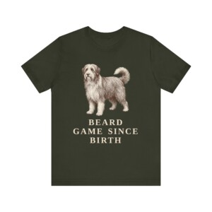 Bearded Collie Humor Shirt, Vintage Dog Sketch Tee, Dog Humor Gift