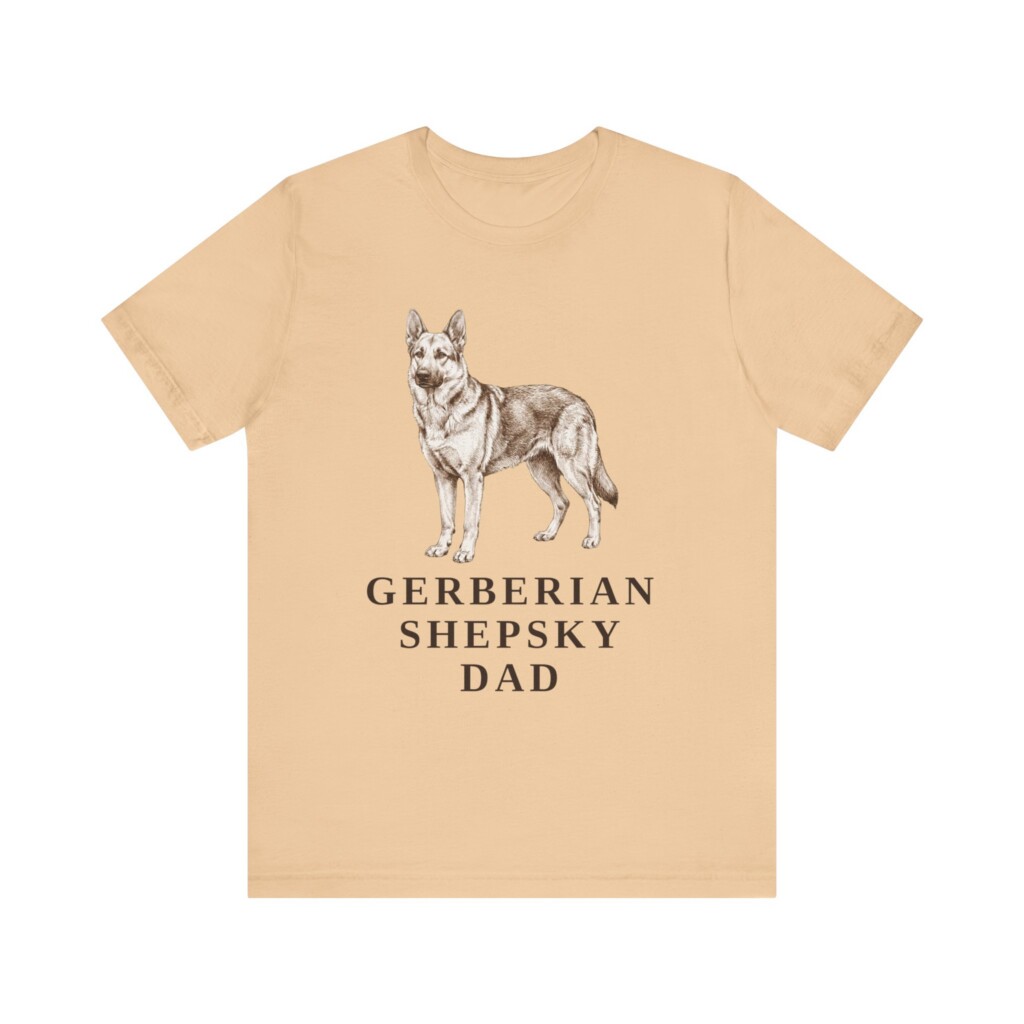 Gerberian Shepsky Dad Shirt, Vintage Dog Sketch Tee, Dog Dad Gift Gerberian Shepsky Dad Shirt, Vintage Dog Sketch Tee, Dog Dad Gift