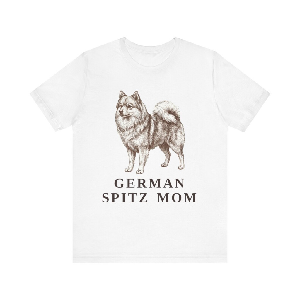 German Spitz Mom Shirt, Vintage Dog Sketch Tee, Dog Mom Gift