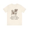 Mal-Shi Humor Shirt, Vintage Dog Sketch Tee, Dog Humor Gift Mal-Shi Humor Shirt, Vintage Dog Sketch Tee, Dog Humor Gift