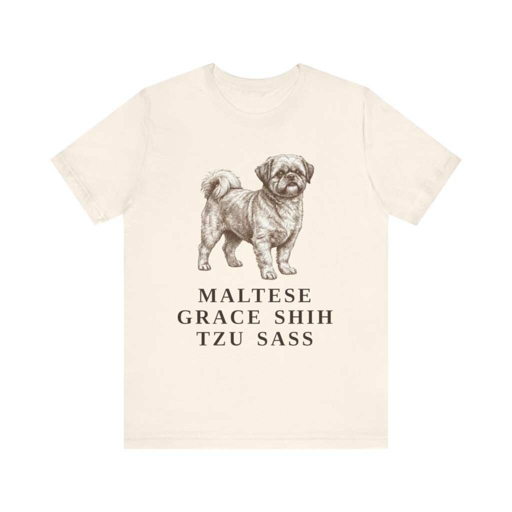 Mal-Shi Humor Shirt, Vintage Dog Sketch Tee, Dog Humor Gift Mal-Shi Humor Shirt, Vintage Dog Sketch Tee, Dog Humor Gift