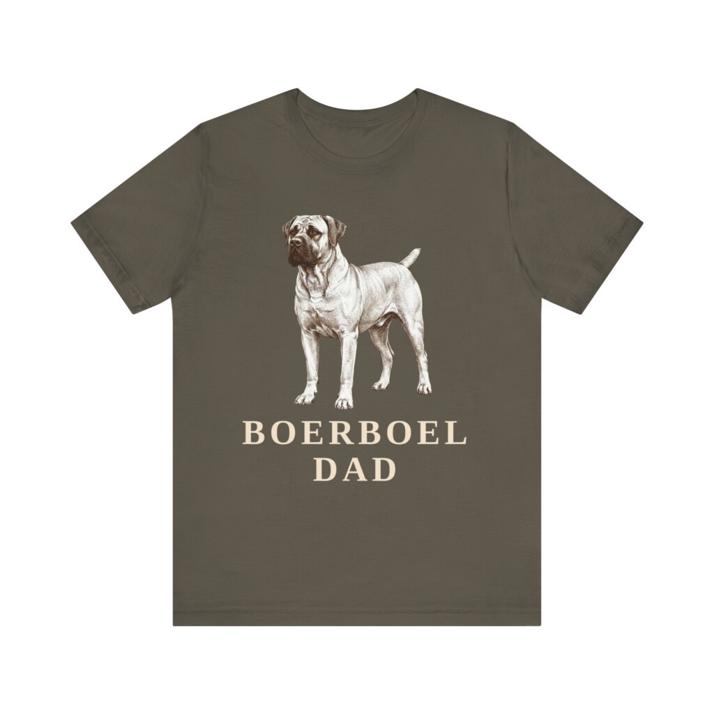 Boerboel Dad Shirt, Vintage Dog Sketch Tee, Dog Dad Gift