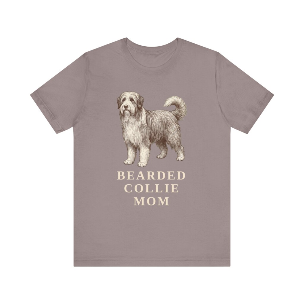 Bearded Collie Mom Shirt, Vintage Dog Sketch Tee, Dog Mom Gift Bearded Collie Mom Shirt, Vintage Dog Sketch Tee, Dog Mom Gift