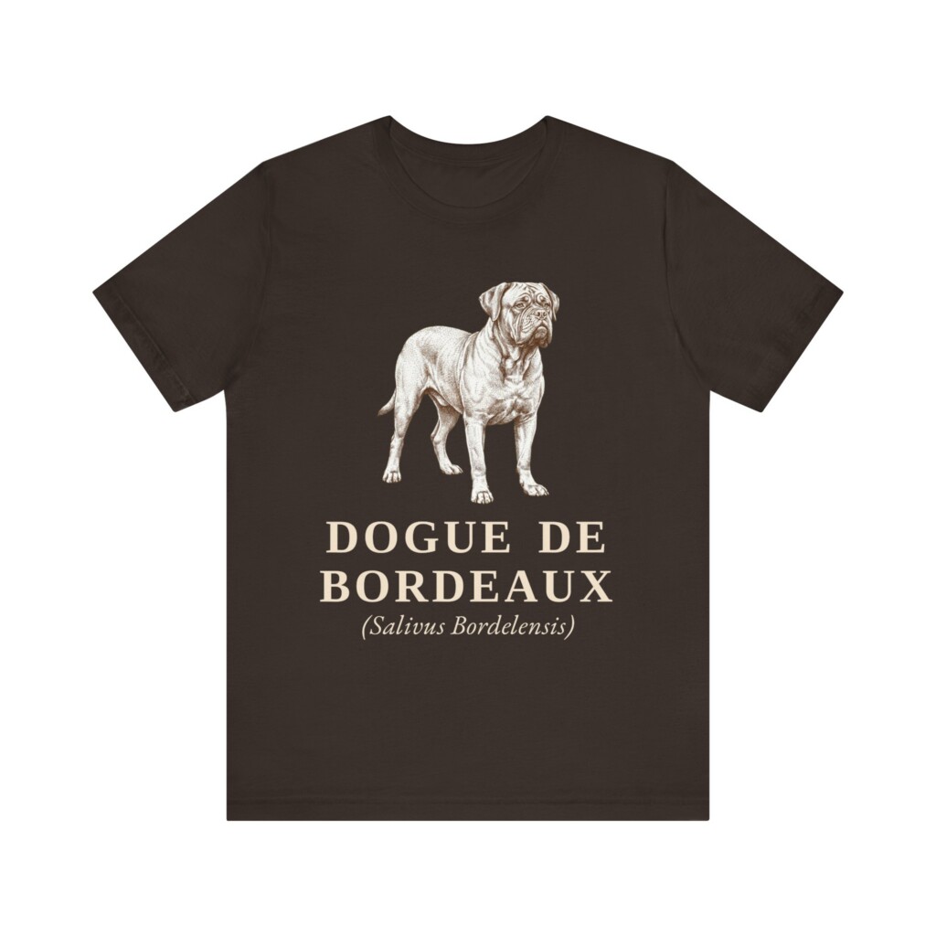 Dogue de Bordeaux Latin Shirt, Vintage Dog Sketch Tee, Dog Latin Gift