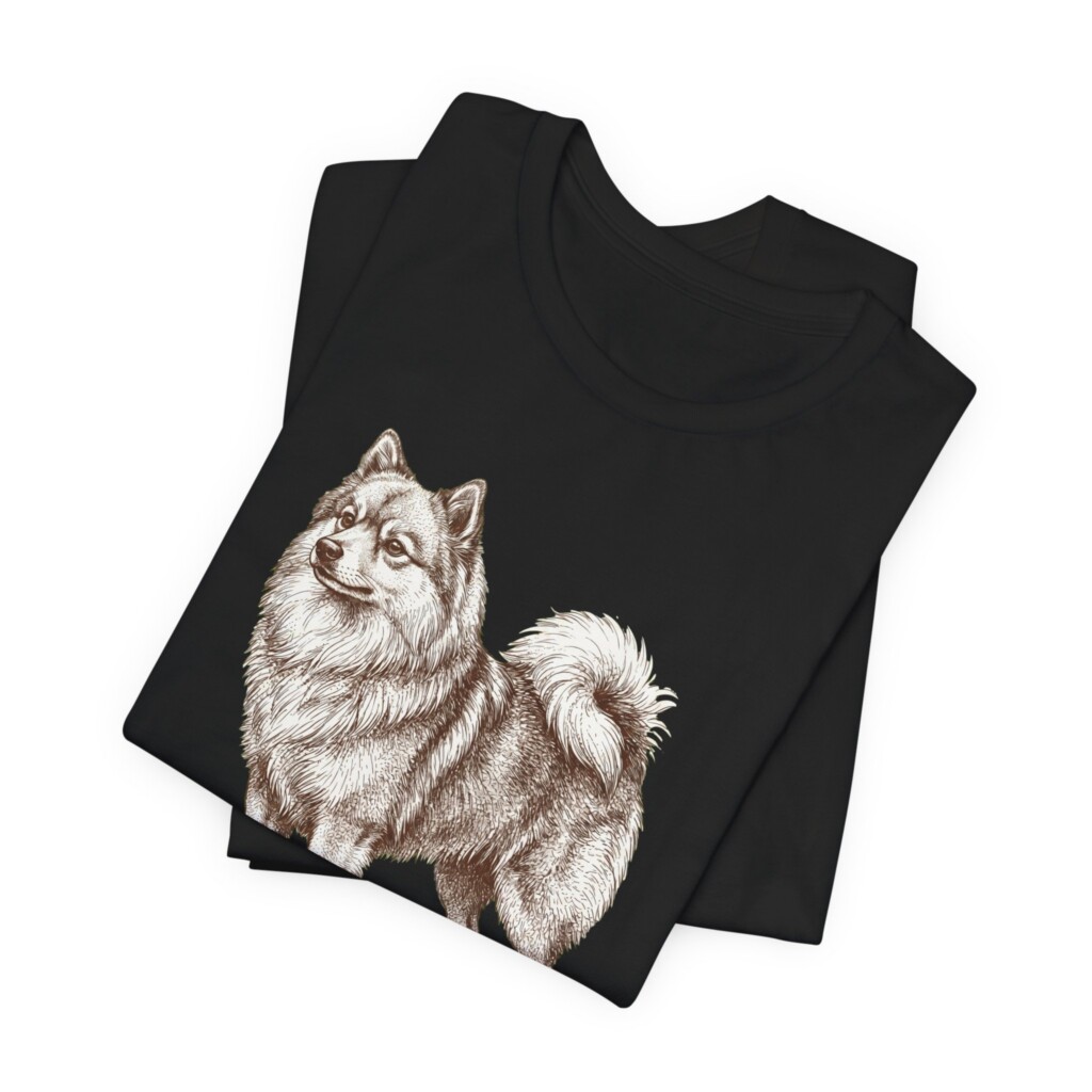 German Spitz Dad Shirt, Vintage Dog Sketch Tee, Dog Dad Gift