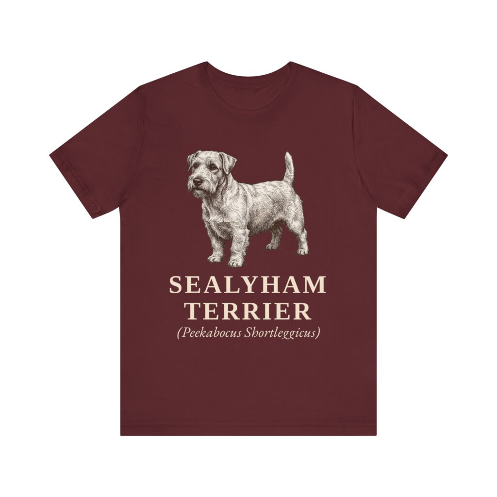 Sealyham Terrier Latin Shirt, Vintage Dog Sketch Tee, Dog Latin Gift