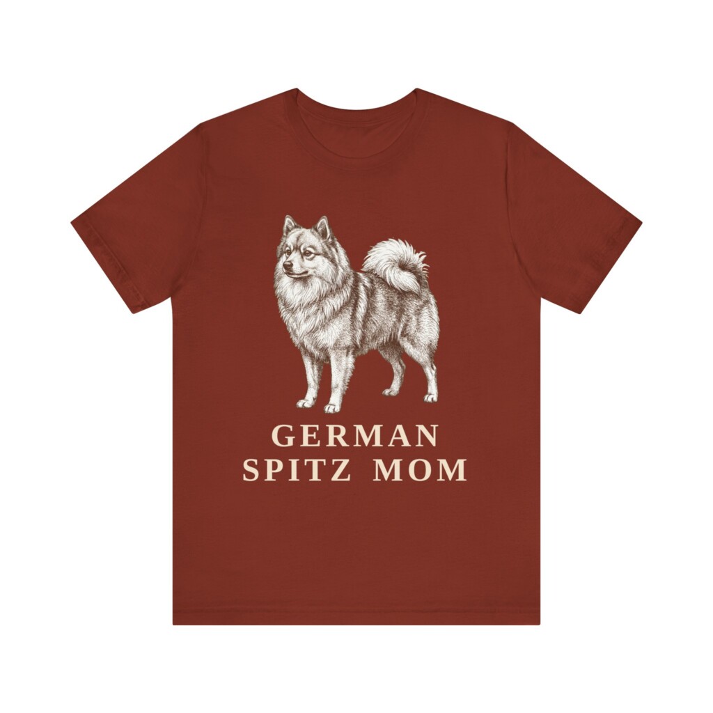 German Spitz Mom Shirt, Vintage Dog Sketch Tee, Dog Mom Gift