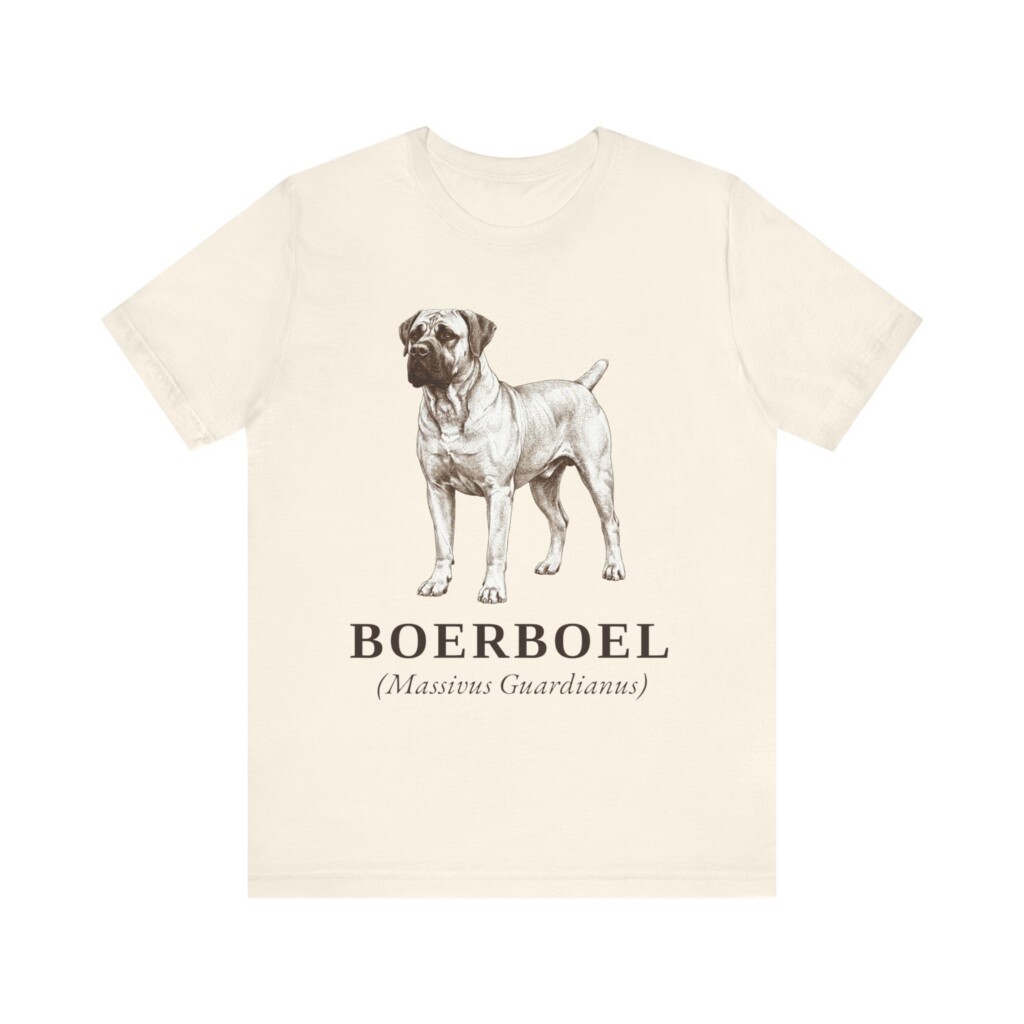 Boerboel Latin Shirt, Vintage Dog Sketch Tee, Dog Latin Gift