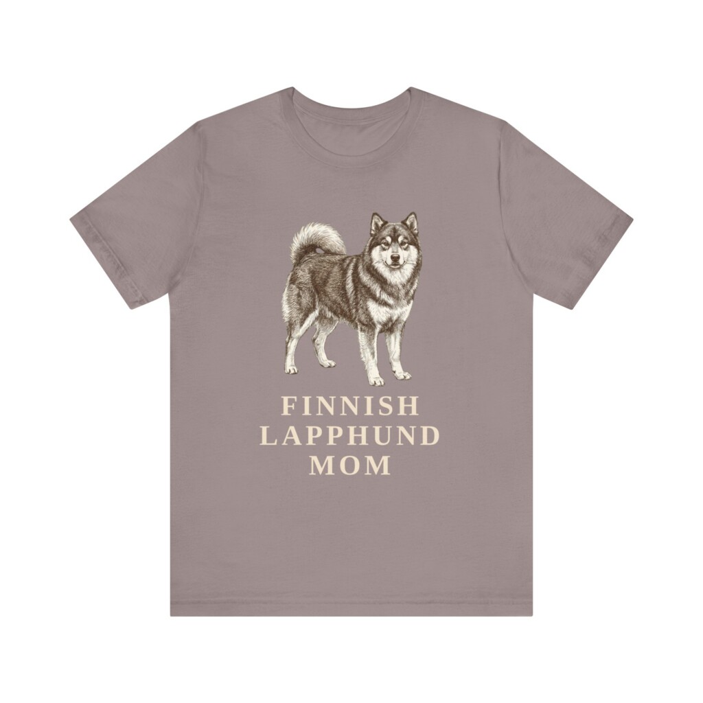 Finnish Lapphund Mom Shirt, Vintage Dog Sketch Tee, Dog Mom Gift