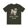 Mal-Shi Dad Shirt, Vintage Dog Sketch Tee, Dog Dad Gift