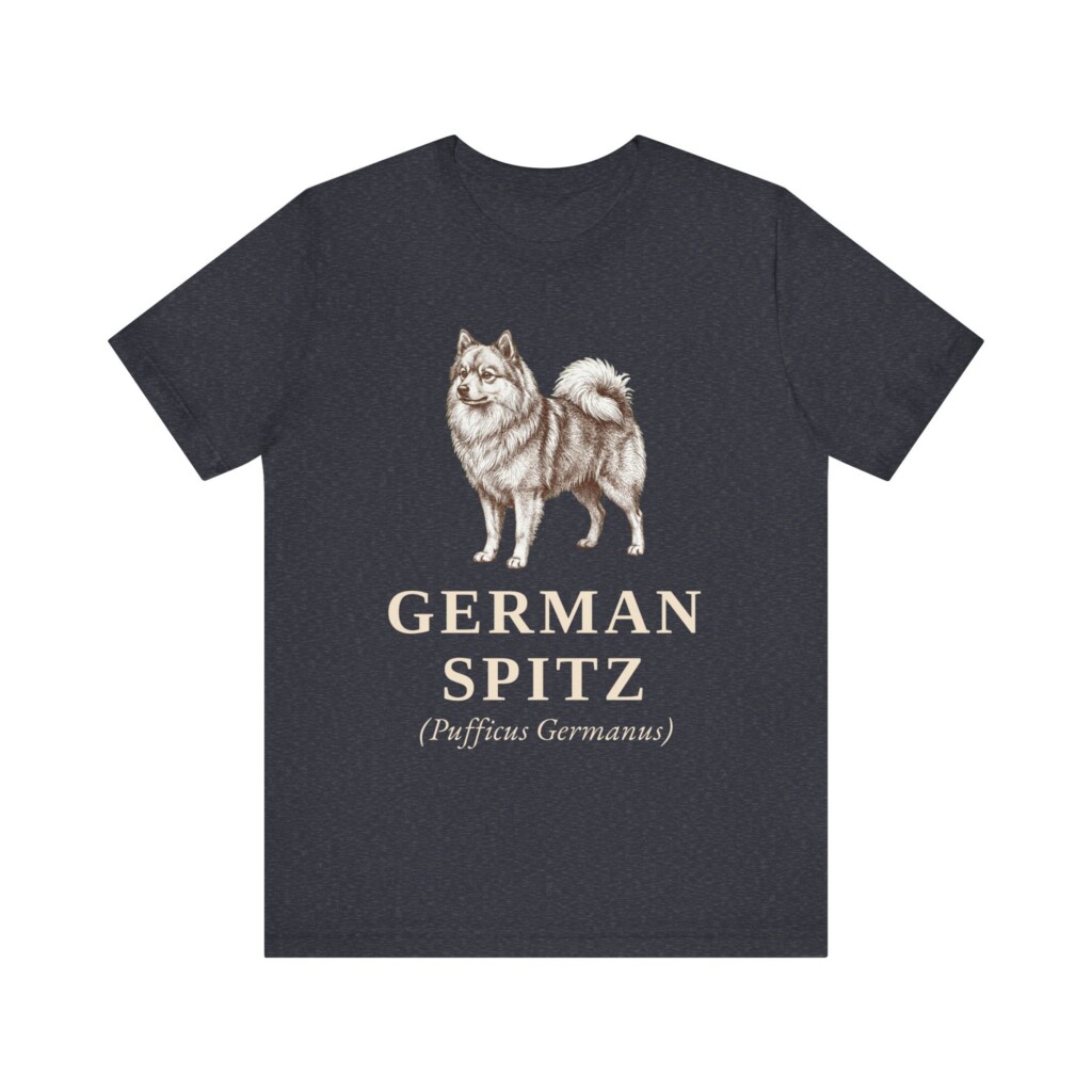 German Spitz Latin Shirt, Vintage Dog Sketch Tee, Dog Latin Gift