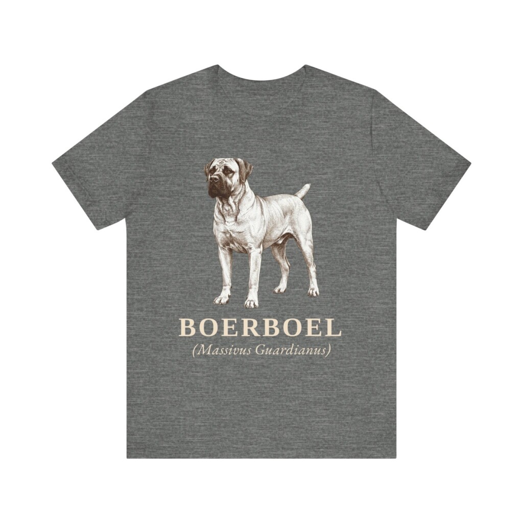 Boerboel Latin Shirt, Vintage Dog Sketch Tee, Dog Latin Gift