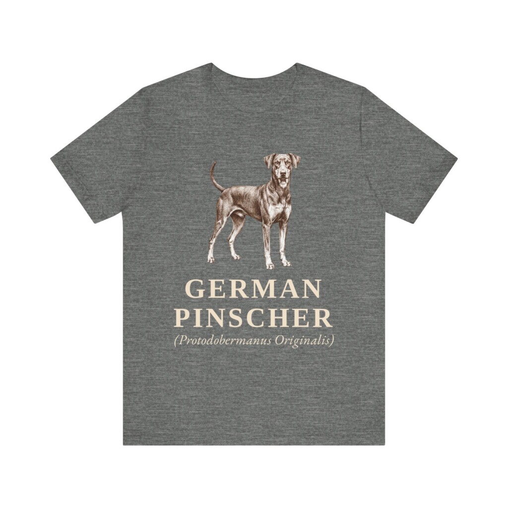German Pinscher Latin Shirt, Vintage Dog Sketch Tee, Dog Latin Gift