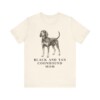 Black and Tan Coonhound Mom Shirt, Vintage Dog Sketch Tee, Dog Mom Gift