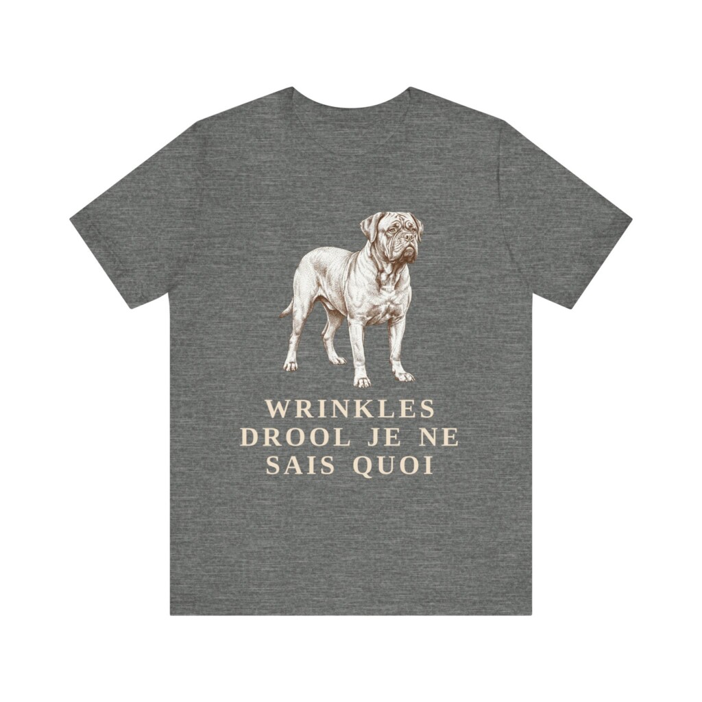Dogue de Bordeaux Humor Shirt, Vintage Dog Sketch Tee, Dog Humor Gift