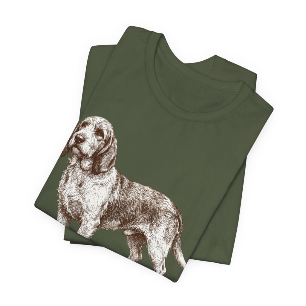 Grand Basset Griffon Vendeen Humor Shirt, Vintage Dog Sketch Tee, Dog Humor Gift