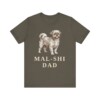 Mal-Shi Dad Shirt, Vintage Dog Sketch Tee, Dog Dad Gift