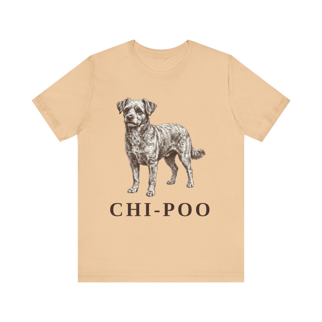 Chi-Poo Shirt, Vintage Dog Sketch Tee, Dog Lover Gift